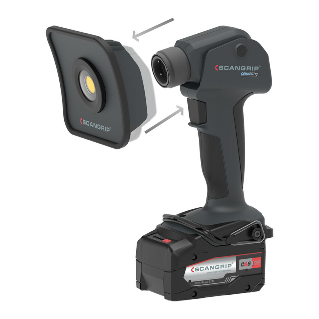 SCANGRIP Wechselaufsatz Flood 750-1500Lumen für MULTILIGHT