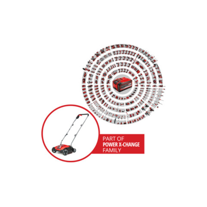 Scarificateur-ventilateur sans fil Einhell GC-SC 18/28 Li-Solo