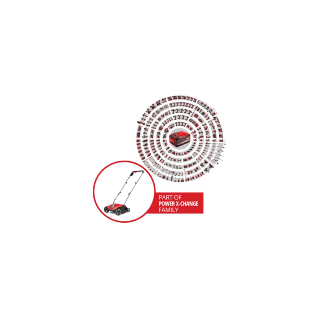 Scarificateur-ventilateur sans fil Einhell GC-SC 18/28 Li-Solo
