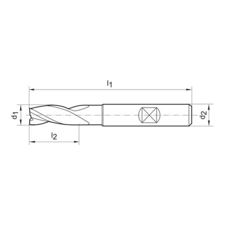 Schaftfr.6527L VHM TiAlN 20,0mm HB Z 3 FORMAT
