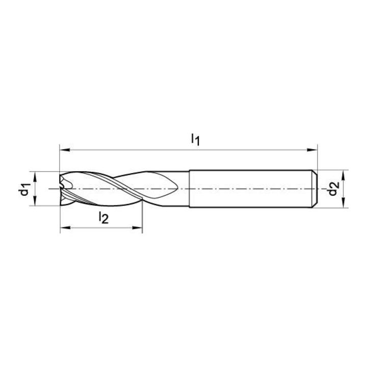 Schaftfr. D6527L VHM 10,0mm HA Z 3 FORMAT