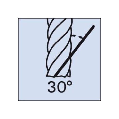 Schaftfr. D6527L VHM 2,8mm HA Z 2 FORMAT