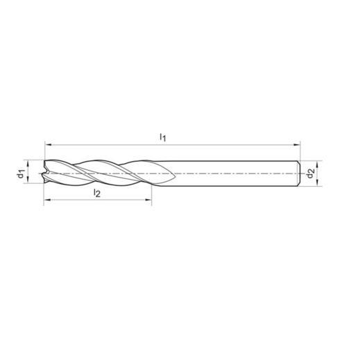 Schaftfr. WN VHM 6,0mm E.L.HB Z 3 FORMAT