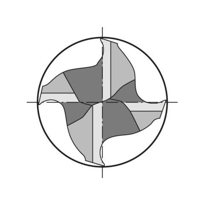 Schaftfr. WN VHM TiALN 4,0mm HB Z 4 FORMAT