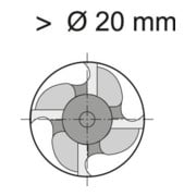 Schaftfräser D844K HSSCo8 32,00mm NF FORMAT