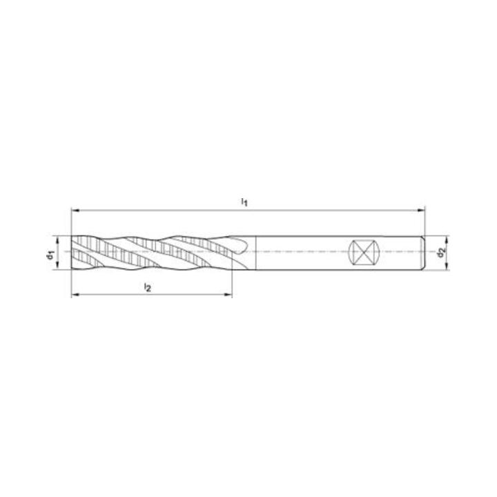 Schaftfräser D844L HSSCo8 32,00mm NF FORMAT