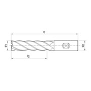 Schaftfräser D844L PM Fire 25,0 mm Ratio Gühring-2