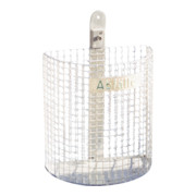 Schake Abfallbehälter 27l, Höhe ca. 430 mm, Ø 210x400 m komplett + Befestigungsschiene + Vierkantschlüssel