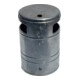 Schake Abfallbehälter 40l, + Ascher Ø 340mm Höhe 530mm, beschichtet + Standpfosten-1
