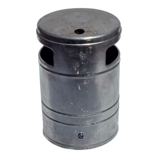 Schake Abfallbehälter 40l, + Ascher Ø 340mm Höhe 530mm, + Standpfosten