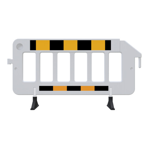 Schake Absperrgitter aus Kunststoff 2,00m gelb/sch