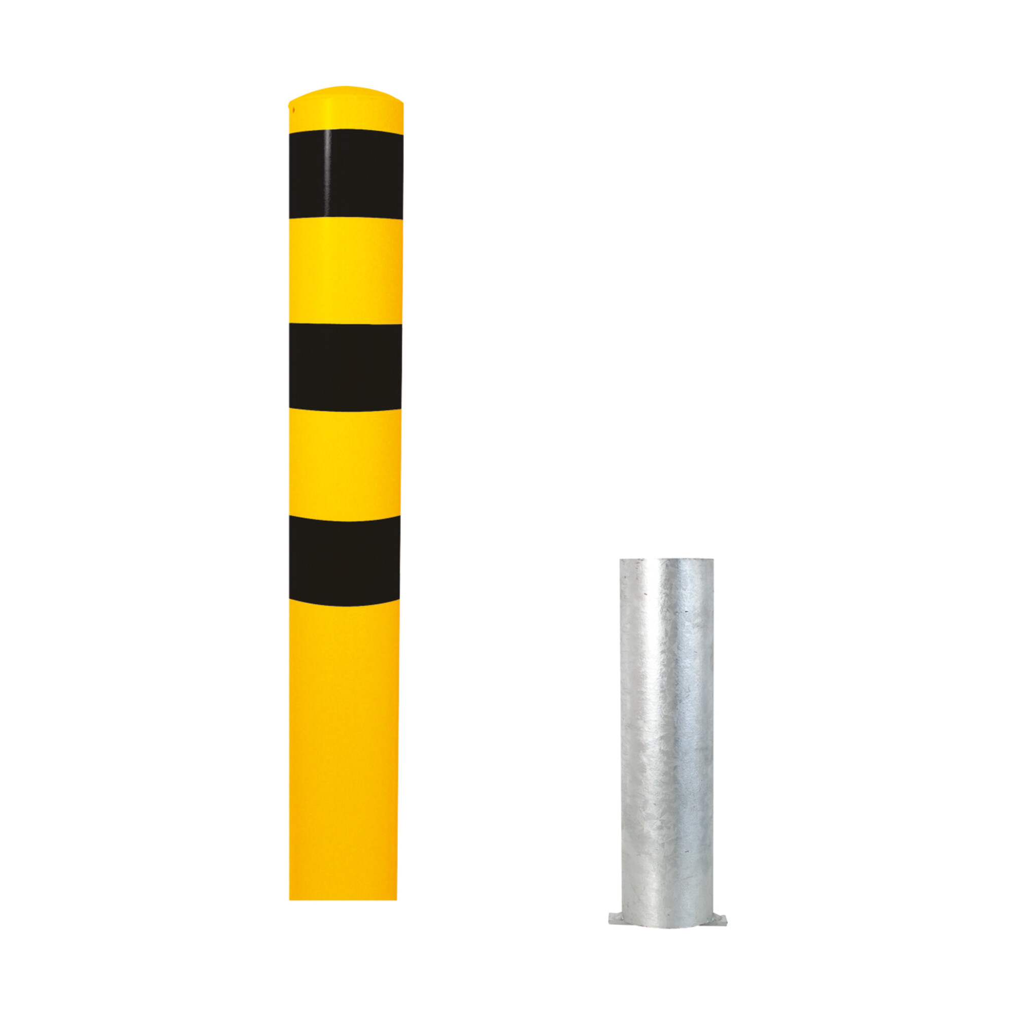 Schake Absperrpfosten Typ 40152H, herausnehmbar, ohne Verschluss, Ø 152mm, Gesamtlänge:2000mm, feuerverzinkt