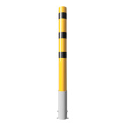 Schake Absperrpfosten Typ 40152HBG, herausnehmbar, ohne Verschluss, Ø 152mm, Gesamtlänge:2000mm, gelb / schwarz-4