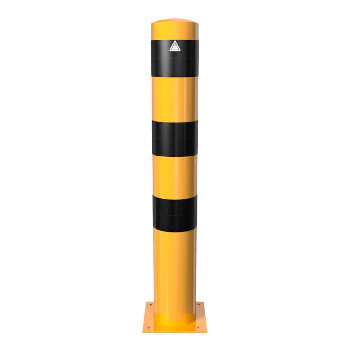 Set Schake Absperrpfosten, herausnehmbar + Dreikantverschluss Ø 193mm, gelb/schwarz + Dreikantschlüssel M 12, Standard + Grauguss-Univ.-Schlüssel z.Absperrpf. m.Feuerw.-V. + Abdeckkappe Art.Nr.470.20 ohne Verschluss + Abdeckkappe Art.Nr.470.21 + Federvers