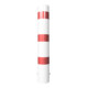 Schake Absperrpfosten Typ 40190B, ortsfest, zum Einbetonieren, Ø 193mm, Gesamtlänge:1200mm, weiß / rot-4