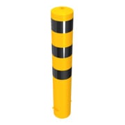 Schake Absperrpfosten Typ 40190BG, ortsfest, zum Einbetonieren, Ø 193mm, Gesamtlänge:1200mm, gelb / schwarz-4