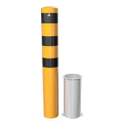 Schake Absperrpfosten Typ 40191, herausnehmbar, ohne Verschluss, Ø 193mm, Gesamtlänge:1500mm, feuerverzinkt