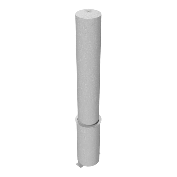 Schake Absperrpfosten Typ 40191, herausnehmbar, ohne Verschluss, Ø 193mm, Gesamtlänge:1500mm, feuerverzinkt