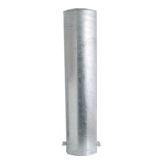 Schake Stahlrohrpoller Ø 273 x 5 mm ortsfest, zum Einbetonieren feuerverzinkt / weiß beschichtet, feuerverzinkt, Gesamtlänge: 1500 mm, mit aufgeschweißter Stahlkappe