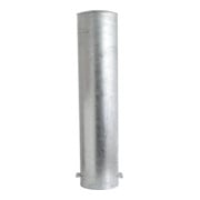 Schake Absperrpfosten Typ 40272BG, ortsfest, zum Einbetonieren, Ø 273mm, Gesamtlänge:2000mm, gelb/schwarz