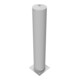 Schake Stahlrohrpoller Ø 273 x 5 mm zum Aufdübeln feuerverzinkt / weiß beschichtet, feuerverzinkt, Gesamtlänge: 1500 mm, mit aufgeschweißter Stahlkappe-5