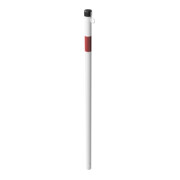 Schake Absperrpfosten Typ 4042B/1, ortsfest-, Ø42mm, zum Einbetonieren, weiß / rot + 1 Öse-2