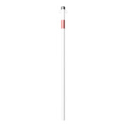 Schake Absperrpfosten Typ 4042B/2, ortsfest, Ø42mm, zum Einbetonieren, weiß / rot + 2 Ösen-2