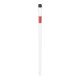 Schake Absperrpfosten Typ 4042B/2, ortsfest, Ø42mm, zum Einbetonieren, weiß / rot + 2 Ösen-4