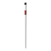 Schake Absperrpfosten Typ 4042B, ortsfest-, Ø42mm, zum Einbetonieren, weiß / rot-4