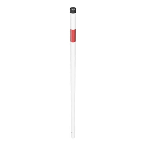 Schake Absperrpfosten Typ 4042B, ortsfest-, Ø42mm, zum Einbetonieren, weiß / rot