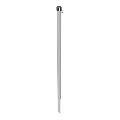 Schake Absperrpfosten Typ 4042E/1, ortsfest, Ø42mm, zum Einschlagen, 1300mm Gesamtlänge, + 1 Öse