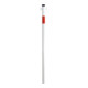 Schake Absperrpfosten Typ 4042EB/1, ortsfest, Ø42mm + Einschlagspitze, weiß / rot + 1 Öse-1