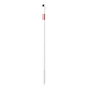 Schake Absperrpfosten Typ 4042EB/1, ortsfest, Ø42mm + Einschlagspitze, weiß / rot + 1 Öse-2