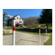 Schake Absperrpfosten Typ 4042EB/1, ortsfest, Ø42mm + Einschlagspitze, weiß / rot + 1 Öse-2