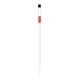 Schake Absperrpfosten Typ 4042EB/1, ortsfest, Ø42mm + Einschlagspitze, weiß / rot + 1 Öse-4