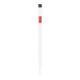 Schake Absperrpfosten Typ 4042EB/2, ortsfest, Ø42mm + Einschlagspitze, weiß / rot + 2 Ösen-4