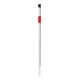 Schake Absperrpfosten Typ 4042EB, ortsfest, Ø42mm + Einschlagspitze, weiß / rot-2