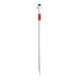 Schake Absperrpfosten Typ 4042EB, ortsfest, Ø42mm + Einschlagspitze, weiß / rot-4
