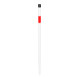 Schake Absperrpfosten Typ 4042EB, ortsfest, Ø42mm + Einschlagspitze, weiß / rot