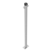 Schake Absperrpfosten Typ 4042P/2, ortsfest, für Dübelbefestigung, Überflur 900 mm + 2 Ösen-2