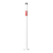 Schake Absperrpfosten Typ 4042PB, ortsfest, für Dübelbefestigung, Überflur 900 mm, weiß / rot-4
