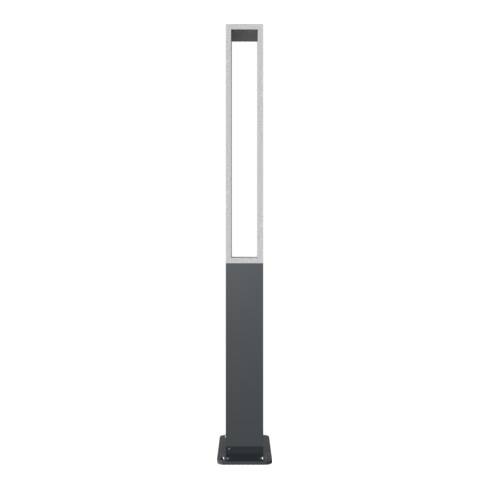 Schake Absperrpfosten Typ 40731PB, ortsfest, 70x70mm, Oberteil Flachstahl