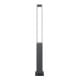 Schake Absperrpfosten Typ 40731PB, ortsfest, 70x70mm, Oberteil Flachstahl
