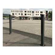Schake Absperrpfosten Typ 4073PB, ortsfest, 70x70mm, Oberteil Flachstahl-2