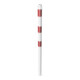 Schake Absperrpfosten Typ 460B/1, ortsfest, Ø 60mm, zum Einbetonieren, weiß / rot + 1 Öse