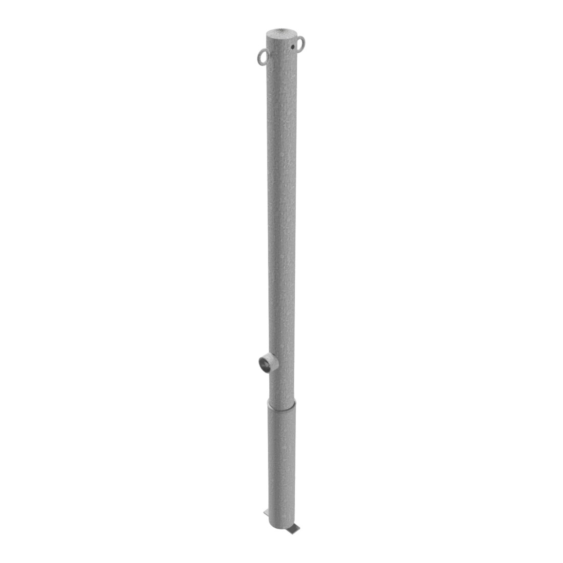 Schake Absperrpfosten Typ 460F/2, herausnehmbar, Ø 60mm + Dreikantverschluß, + 2 Ösen