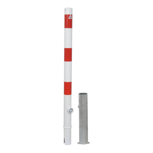 Schake Absperrpfosten Typ 460F, herausnehmbar, Ø 60mm + Dreikantverschluß, feuerverzinkt