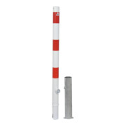 Schake Absperrpfosten Typ 460F, herausnehmbar, Ø 60mm + Dreikantverschluß, feuerverzinkt