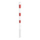 Schake Absperrpfosten Typ 460FB/2, herausnehmbar, Ø 60mm + Dreikantverschluß, weiß / rot + 2 Ösen-5