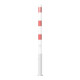 Schake Absperrpfosten Typ 460FB, herausnehmbar, Ø 60mm + Dreikantverschluß, weiß / rot-5